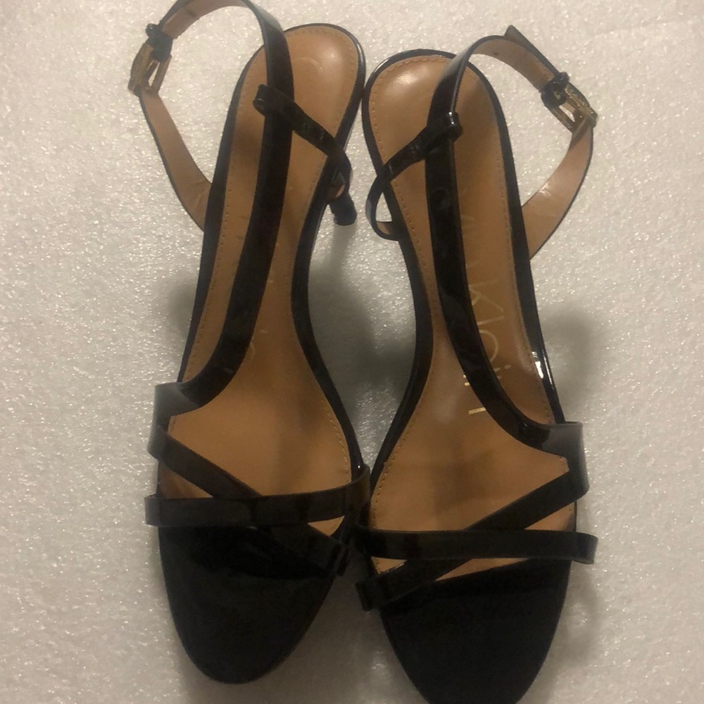 Calvin Klein black sandals-size-7.5